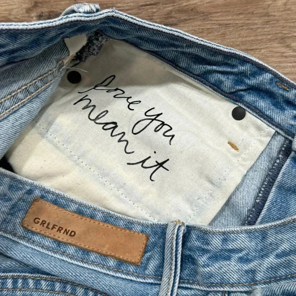 GRLFRND Cindy‎ High Rise Button Fly Jean Shorts - Picture 7 of 9